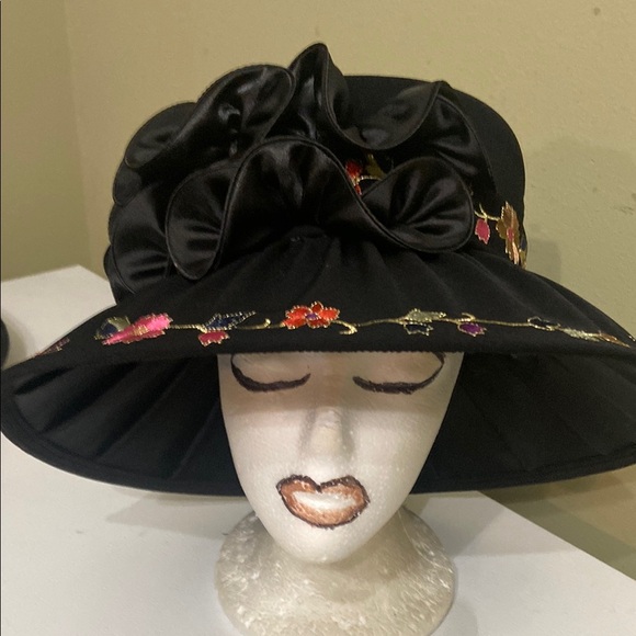 NWT Black Church/Dress Hat by Franccesca Bellini - Picture 3 of 11